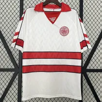 1988 Denmark Away Retro  Soccer Jersey