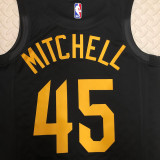22/23 Cleveland Cavaliers MITCHELL #45 Black Top Quality Hot Pressing NBA Jersey (Trapeze Edition)