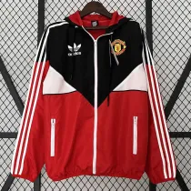 23/24 Man Utd Black Red Windbreaker