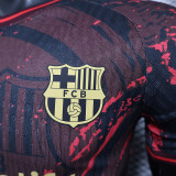 24/25 BAR Red Black Special Edition Player Version Soccer Jersey Spotify