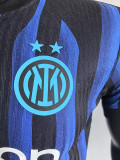 25/26  INT Blue Special Edition  Player Version Soccer Jersey(带广告）