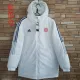 22/23 Bayern White Hooded Cotton Coat Blue Edge (蓝色边) 棉衣