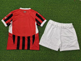 24/25 ACM Home  Player Version Kids Soccer Jersey(球员版）