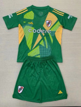 24/25 River Plate Green Goalkeeper  Kids Jerseys