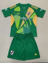 24/25 River Plate Green Goalkeeper  Kids Jerseys