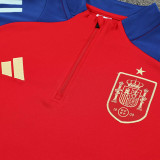 24/25 Spain  Red Half Pull Tracksuit (半拉链)