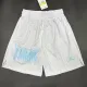 24/25 N48 JOR White Breathable Sports  shorts(带孔、前带图标)