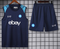24/25 Napoli Dark Blue Tank top and shorts suit