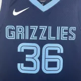 22/23 GRIZZLIES SMART #36 Dark Blue Top Quality Hot Pressing NBA Jersey