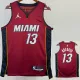 22/23 HEAT ADEBAYO #13 Red Top Quality Hot Pressing NBA Jersey (Trapeze Edition) 飞人版