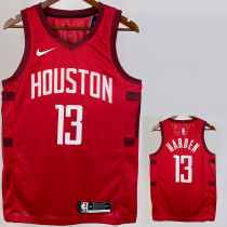 2018/19 ROCKETS HARDEN #13 Red Retro Top Quality Hot Pressing NBA Jersey