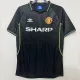 1998/1999 Man Utd Away Black Retro Soccer Jersey