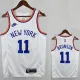 75th Anniversary KNICKS BRUNSON  # 11White Heat Pressed Retro NBA Jersey