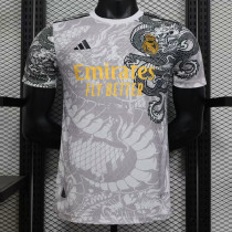 24/25 RMA White Black Dragon Special Edition Player Version Soccer Jersey