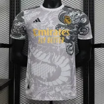 24/25 RMA White Black Dragon Special Edition Player Version Soccer Jersey