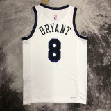 22/23 LAKERS BRYANT #8 White City Edition Top Quality Hot Pressing NBA Jersey