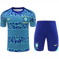 24/25  Brazil  White Blue Wave  Training Short Suit