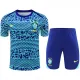 24/25  Brazil  White Blue Wave  Training Short Suit
