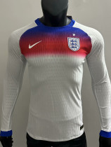 25/26  England Home Long Sleeve  Player Version Soccer Jersey带星