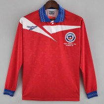 1998 Chile Home Retro Loog Sleeve Soccer Jersey （98小字、长袖）