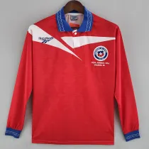 1998 Chile Home Retro Loog Sleeve Soccer Jersey （98小字、长袖）