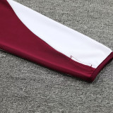24/25  Bayern Bordeaux  Kids Half Pull Tracksuit  (童装、半拉链)