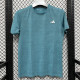 2025 T3374 AD Lake Blue Men's T-shirt Top湖蓝色