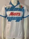 1990/1991 Napoli  Away White Retro Soccer Jersey