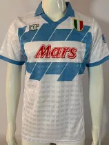 1990/1991 Napoli  Away White Retro Soccer Jersey