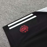 24/25 Man Utd BlackTank top and shorts suit