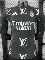 25/26 RMA Letter Edition Black  Player Version Soccer Jersey