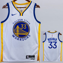 22/23 WARRIORS WISEMAN #33 White Top Quality Hot Pressing NBA Jersey (V领)