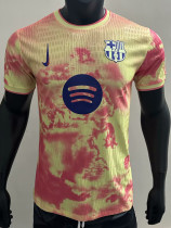 25/26 BAR Yellow Pink Special Edition  Player Version Soccer Jersey