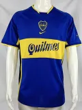 2001 Boca Juniors Home Retro Soccer Jersey