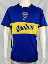 2001 Boca Juniors Home Retro Soccer Jersey