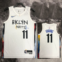 22/23 Nets IRVING #11 White City Edition Top Quality Hot Pressing NBA Jersey