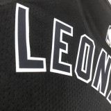 22/23 SA Spurs LEONARD #2 Black Top Quality Hot Pressing NBA Jersey (Retro Logo)