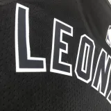 22/23 SA Spurs LEONARD #2 Black Top Quality Hot Pressing NBA Jersey (Retro Logo)