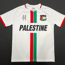 24/25 Palestine White English Special Edition Fans Soccer Jersey(胸前英文）