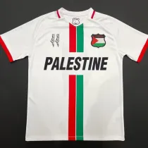 24/25 Palestine White English Special Edition Fans Soccer Jersey(胸前英文）