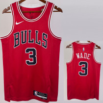 22/23 BULLS WADE #3 Red Top Quality Hot Pressing NBA Jersey