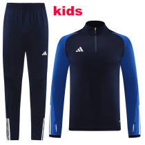 24/25 AB05 Royal Blue kids Half Pull Tracksuit(童装、半拉）