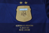 2014 Argentina Away Long Sleeve Retro Soccer Jersey (长袖)