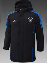 24/25 Germany Black Hooded Cotton Coat 黑连帽棉衣