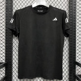 2025 T3374 AD Blak Men's T-shirt Top黑色