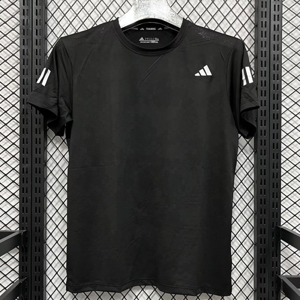 2025 T3374 AD Blak Men's T-shirt Top黑色