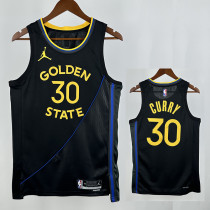24/25 WARRIORS CURRY # 30 Black Flying Man Top Quality Hot Pressing NBA Jersey