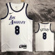 22/23 LAKERS BRYANT #8 White City Edition Top Quality Hot Pressing NBA Jersey