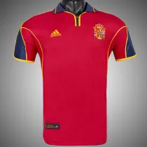 2000 Spain Home Retro Soccer Jersey(No number不带号）