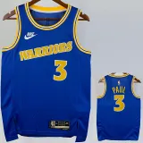 22/23 WARRIORS PAUL #3 Blue Top Quality Hot Pressing NBA Jersey (Retro Logo)